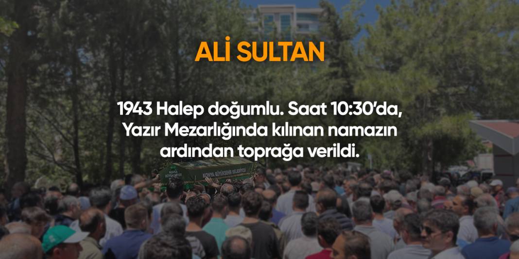Konya'da bugün vefat edenler | 8 Nisan 2025 8